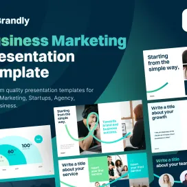 Brandly Business Marketing Figma Presentation Template